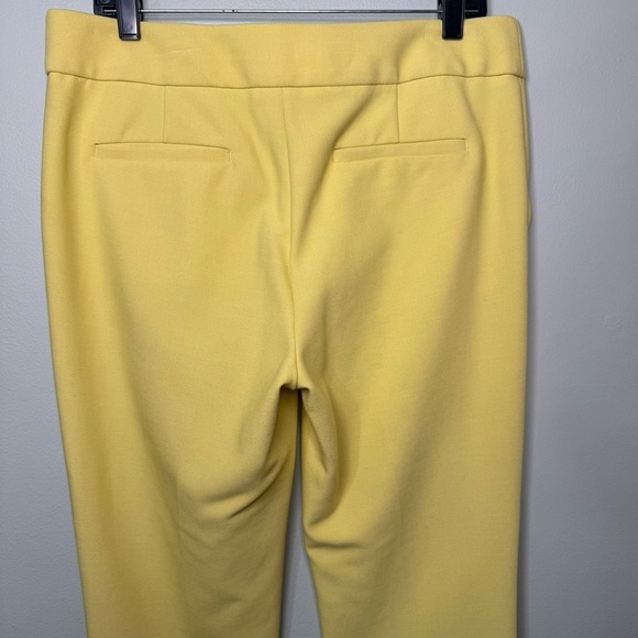 LOFT Marisa Skinny Ankle Dress Pants Buttercream Yellow Size 8 - Picture 8 of 12